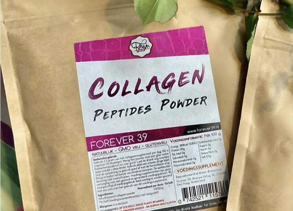 Een cadeautje voor jou: Een gratis zak collageenpoeder van FOREVER 39 COLLAGEN*
