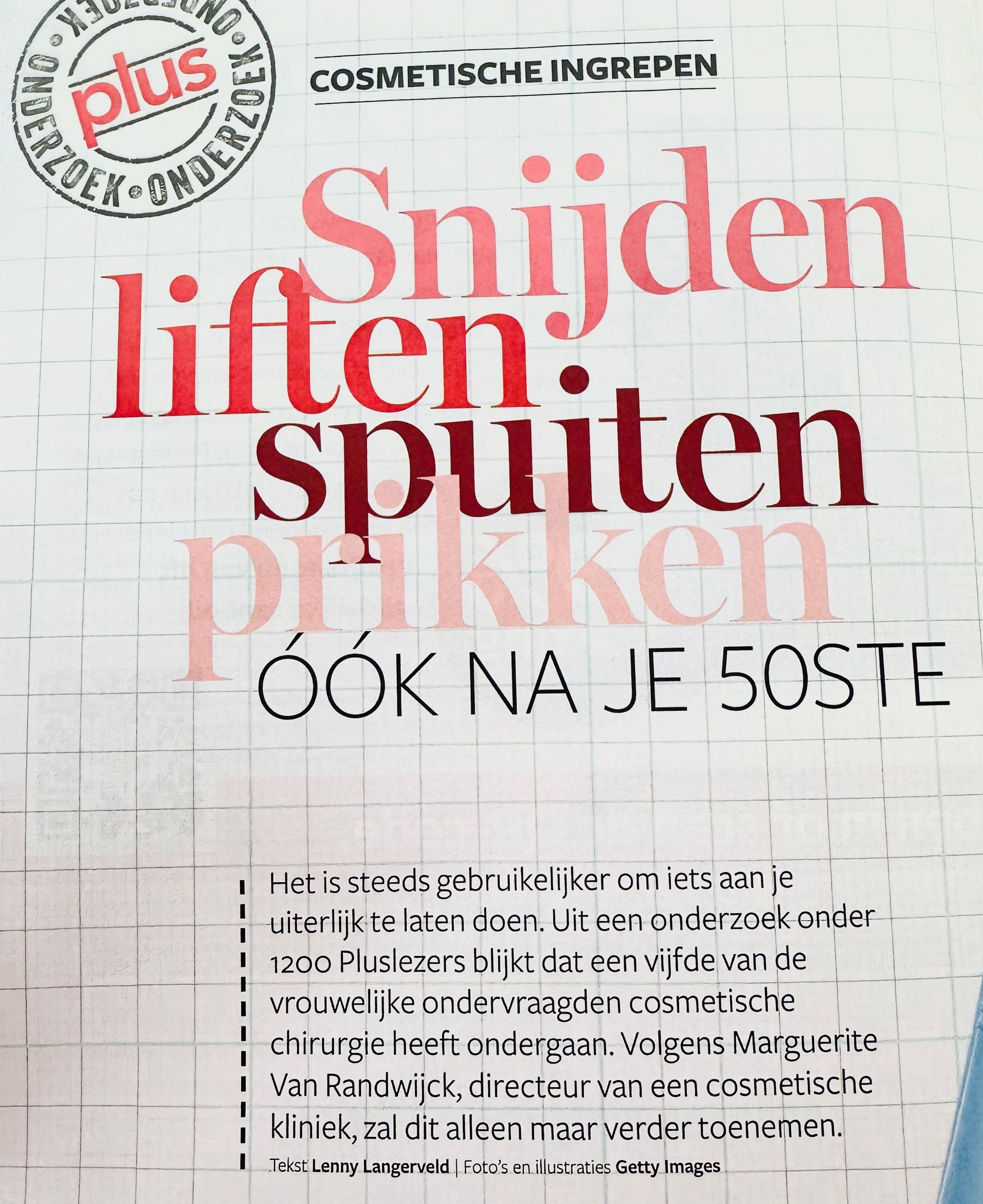 Artikel in tijdschrift met een quote van Marguerite van Randwijck.
